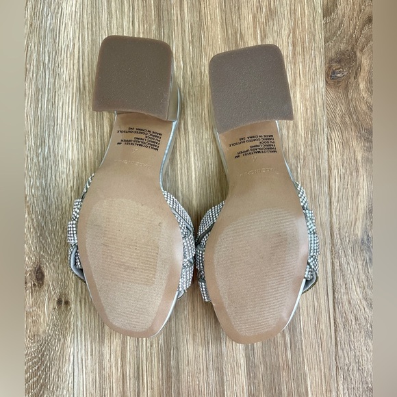 Steve Madden Maillot Braided Embellished Glitter Heeled Sandal -Size 4 NWOT - Picture 6 of 6